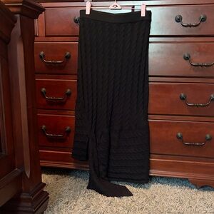 BCBGMaxAzria Black Asymmetrical Skirt